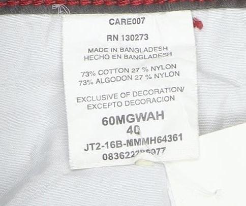 Wrangler Men's Grey Cargo Shorts Size 40 Cotton Nylon Blend