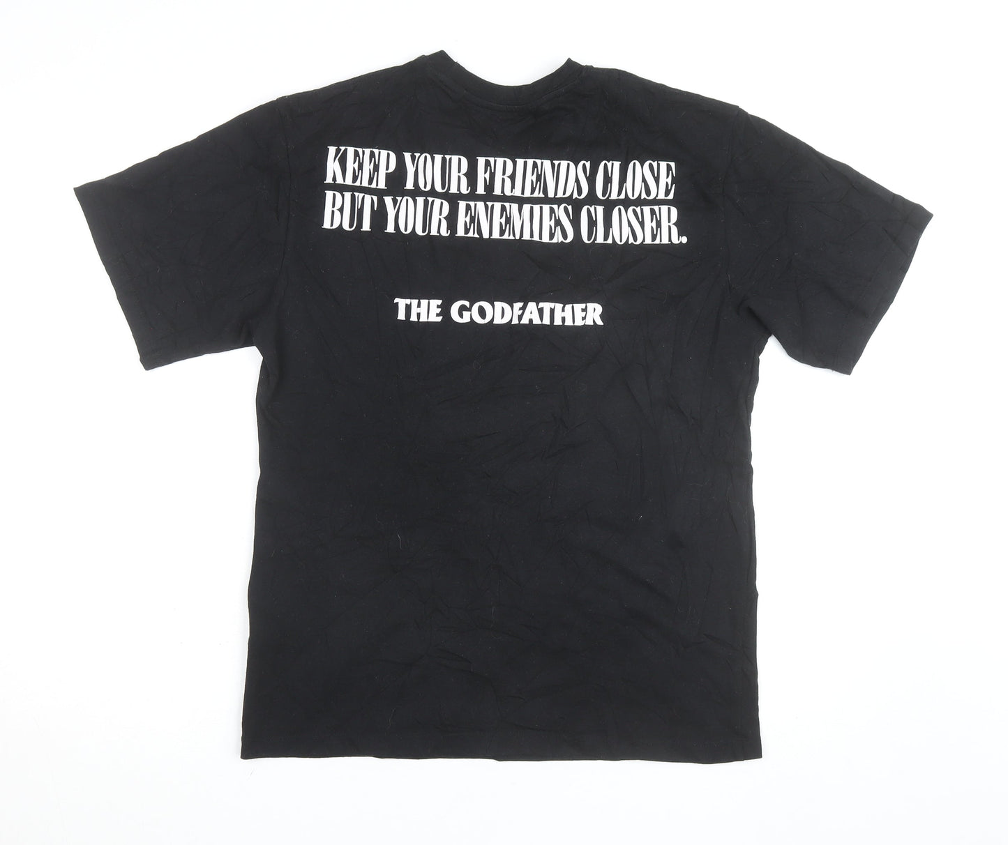 Pull & Bear Men’s Black The Godfather Graphic T-Shirt XS