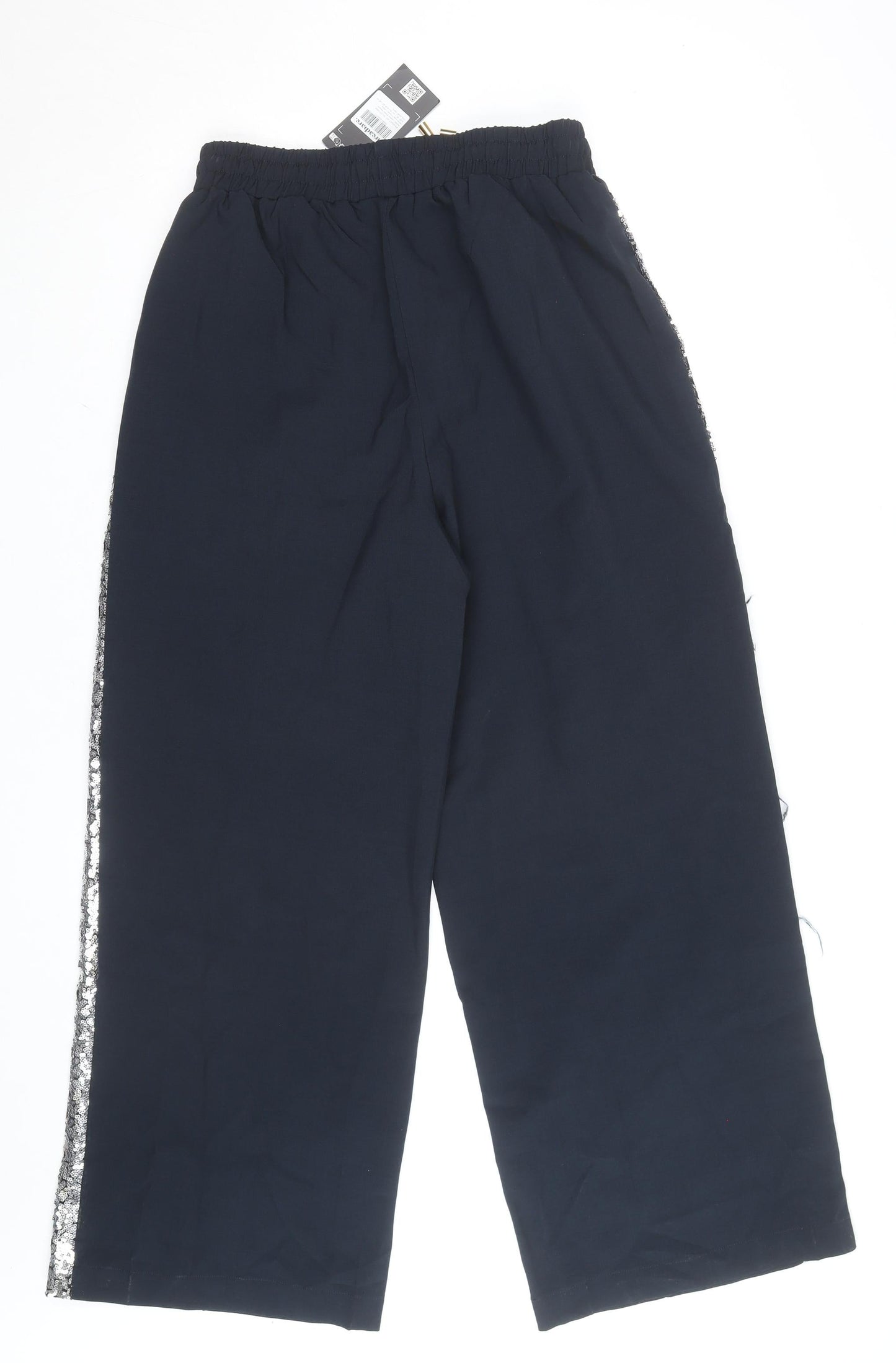 Threadbare Women's Black Sequin Jogger Trousers XL