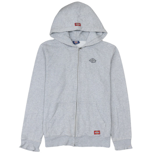 Dickies Men’s Grey Full Zip Hoodie Size M Regular Fit Fleece