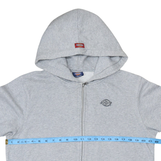 Dickies Men’s Grey Full Zip Hoodie Size M Regular Fit Fleece