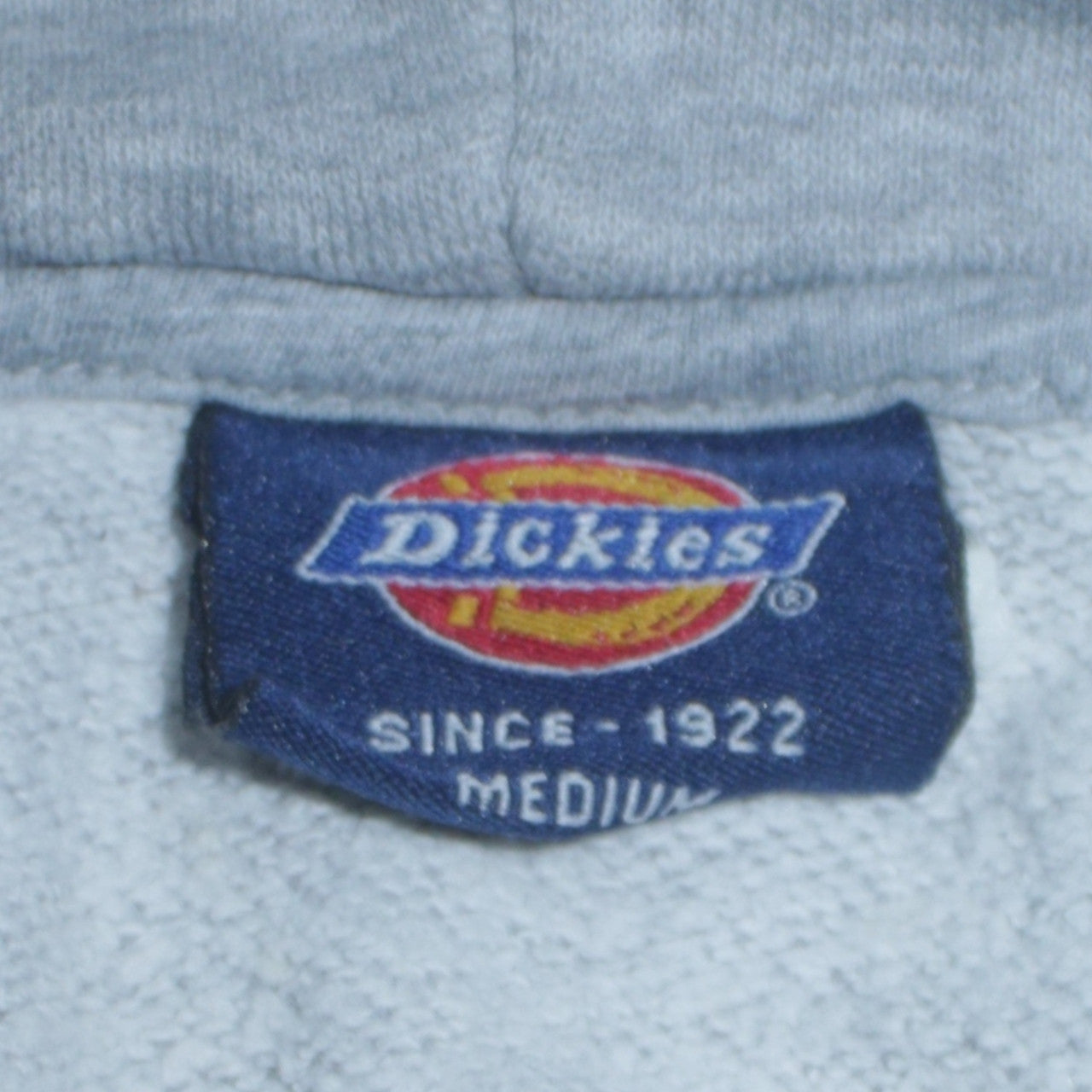 Dickies Men’s Grey Full Zip Hoodie Size M Regular Fit Fleece