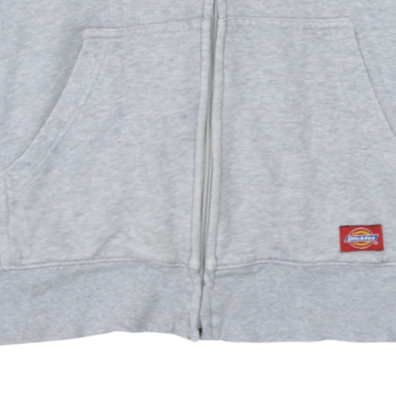Dickies Men’s Grey Full Zip Hoodie Size M Regular Fit Fleece
