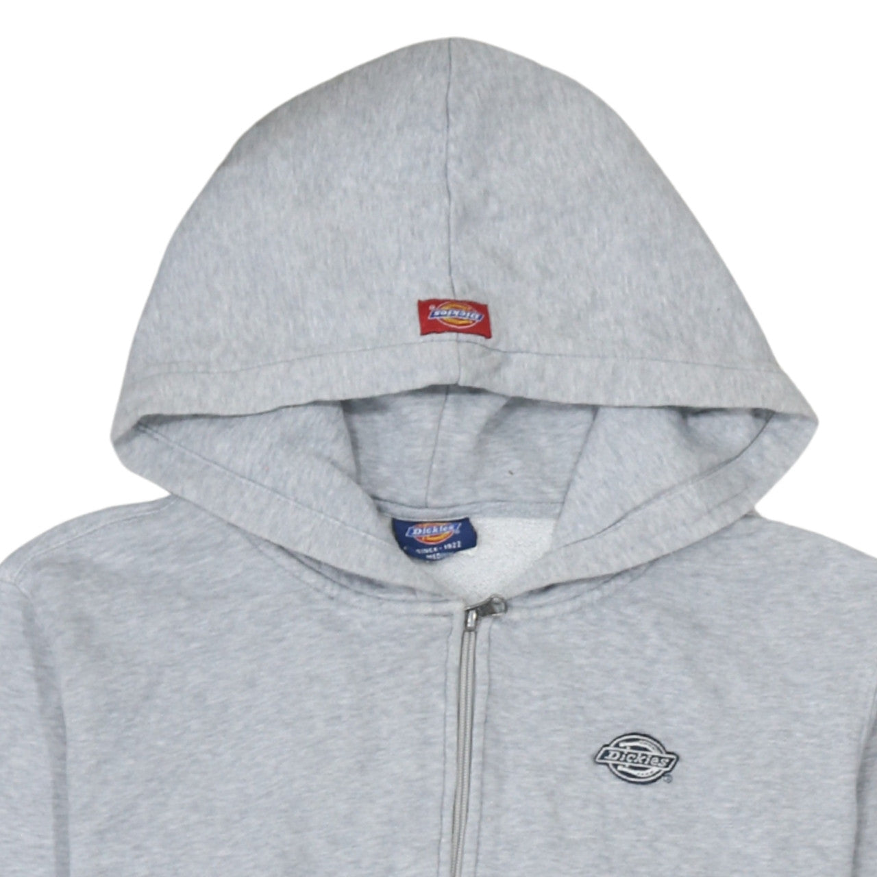 Dickies Men’s Grey Full Zip Hoodie Size M Regular Fit Fleece