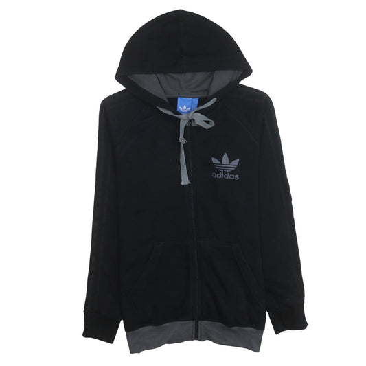 Adidas Men’s Black Full Zip Hoodie Size S Fleece Sportswear