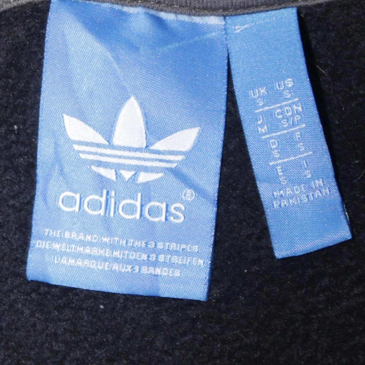 Adidas Men’s Black Full Zip Hoodie Size S Fleece Sportswear