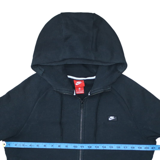 Nike Men’s Black Full Zip Hoodie Size M Fleece Sportswear