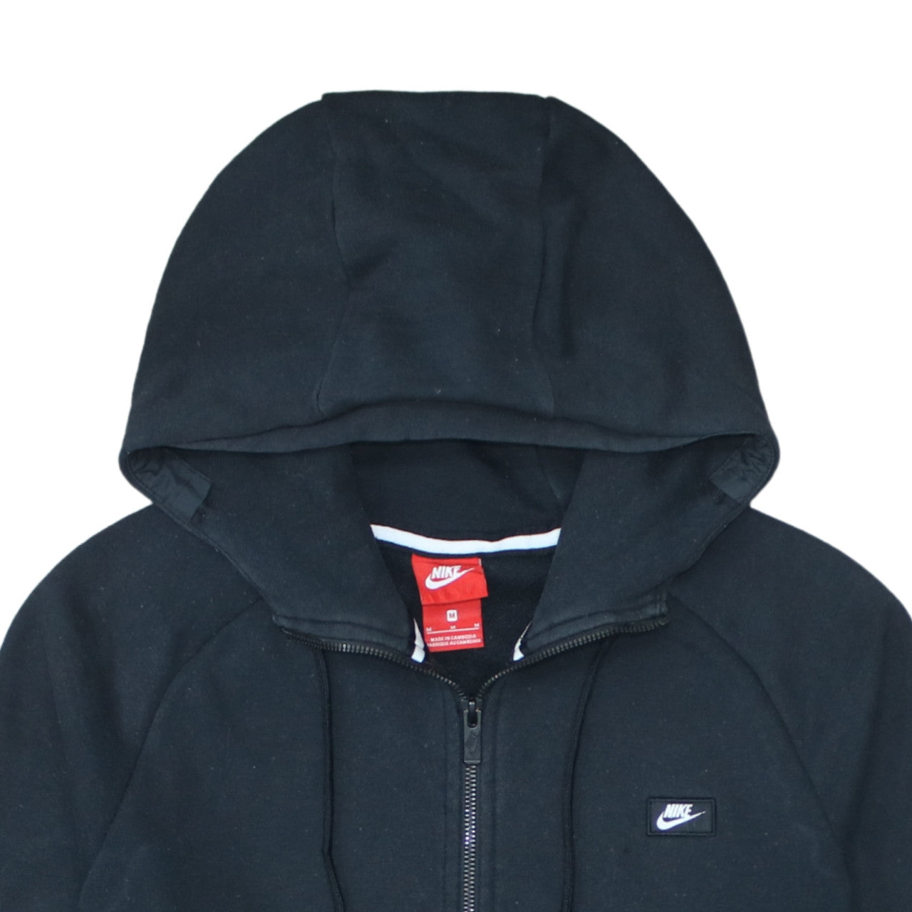 Nike Men’s Black Full Zip Hoodie Size M Fleece Sportswear