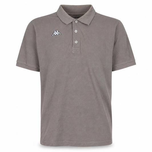Kappa Men's Brown Cotton Polo Shirt XL Regular Fit Short Sleeve