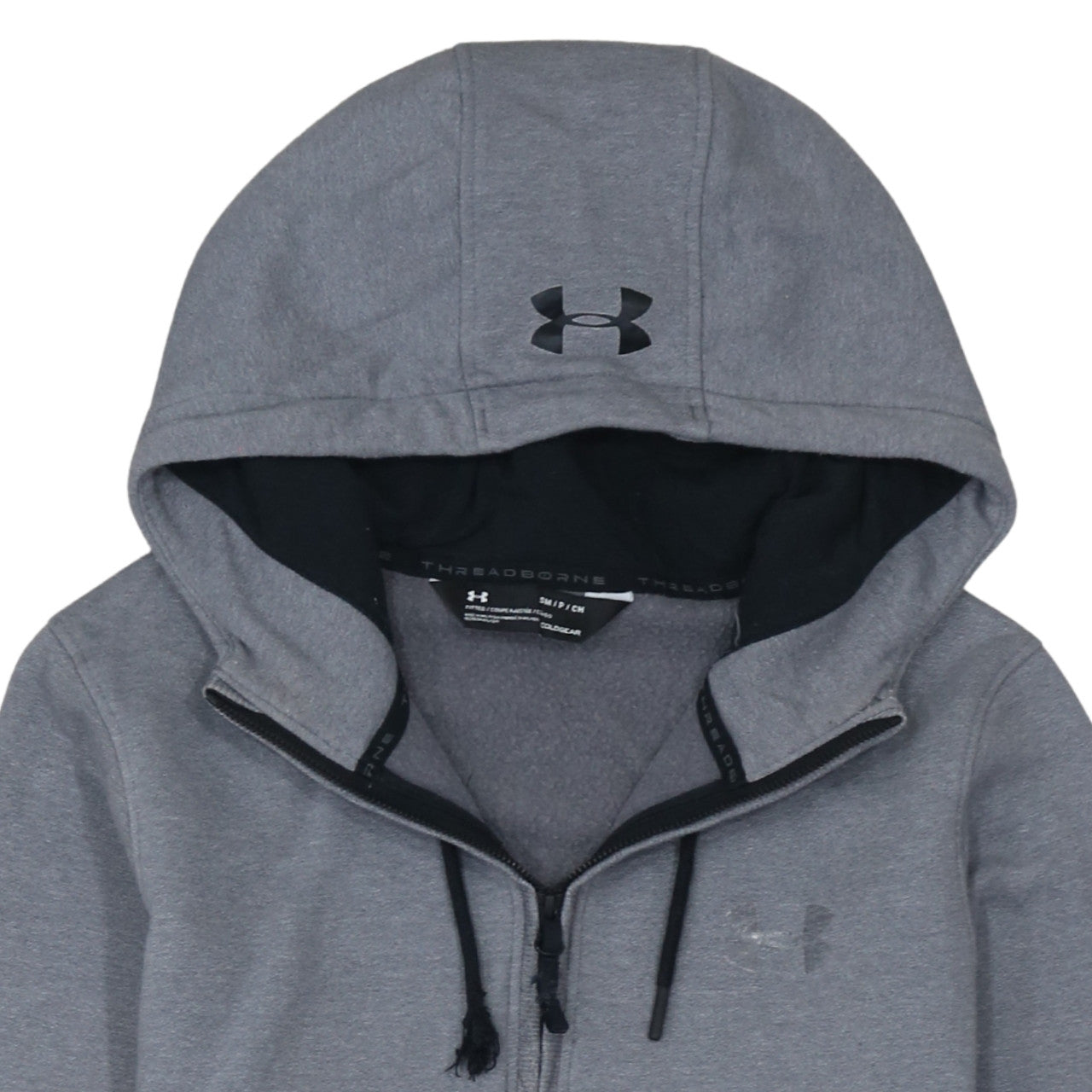 Under Armour Men's Grey 1/2 Zip Hooded Sweatshirt Size S