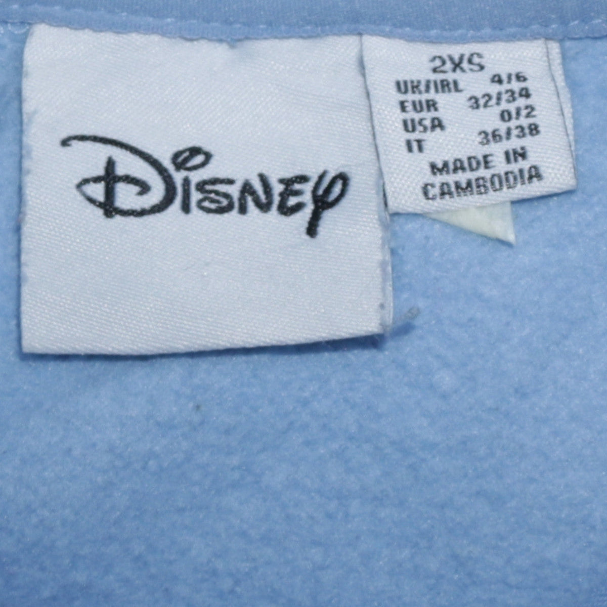 Disney Primark Women Blue 2XS Pullover Hoodie with Mickey Print