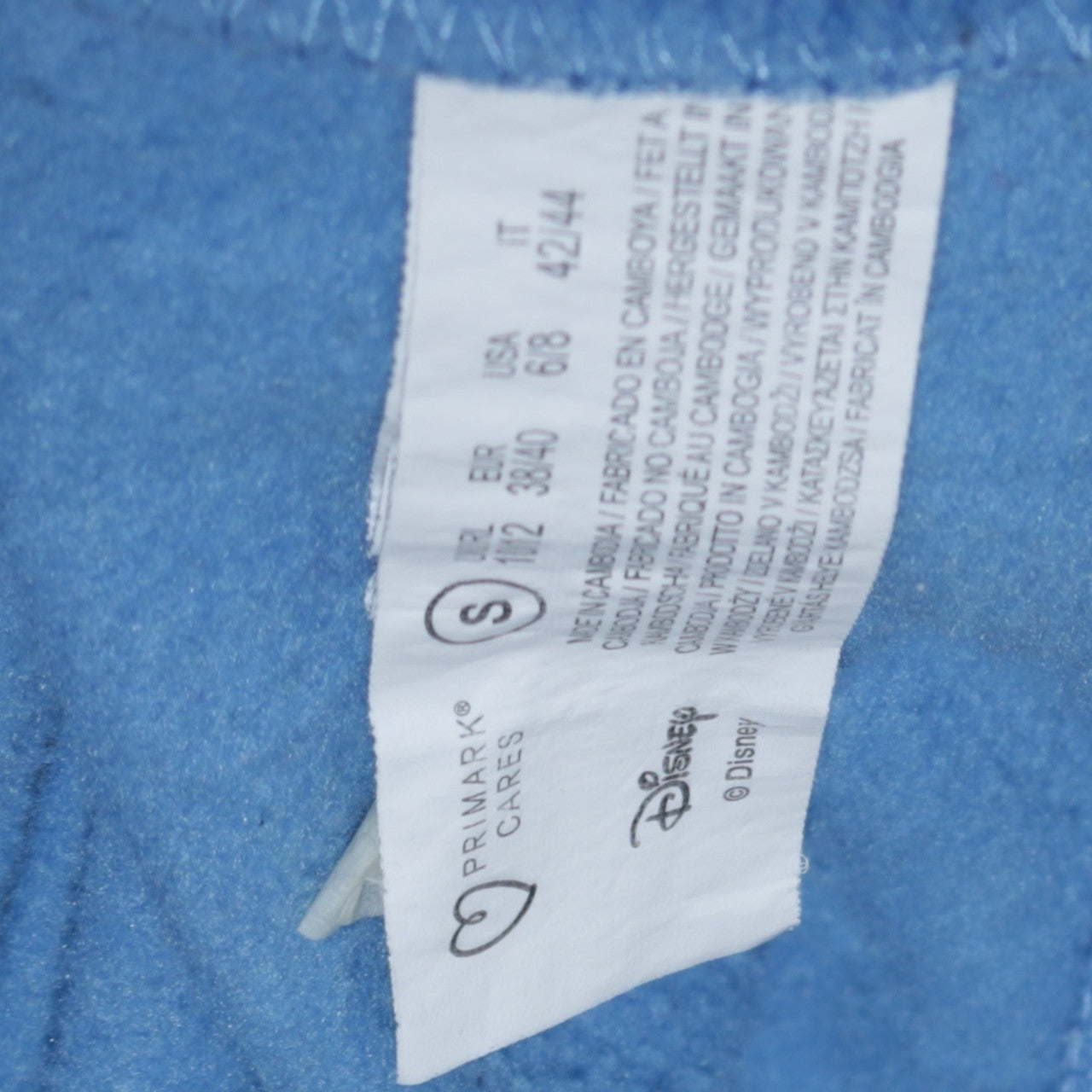 Disney Primark Women Blue Stitch Sweatshirt Size S 10/12 Pullover
