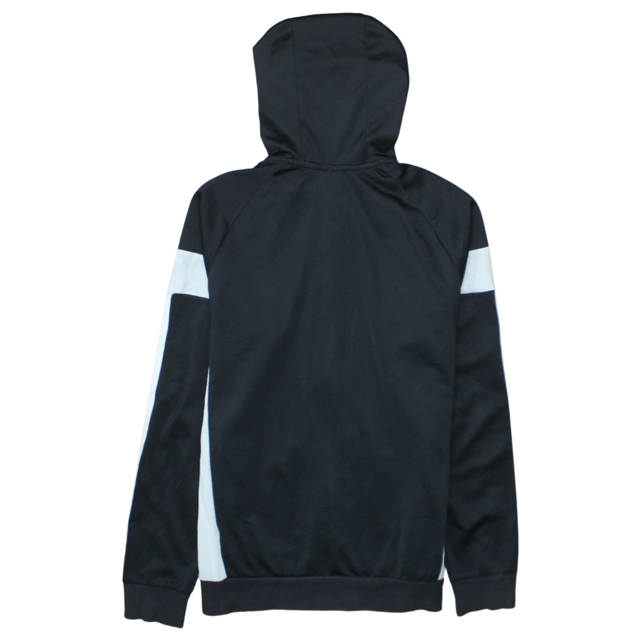 Adidas Boys Black Full Zip Hoodie 13-14 Years Classic 3-Stripes Design