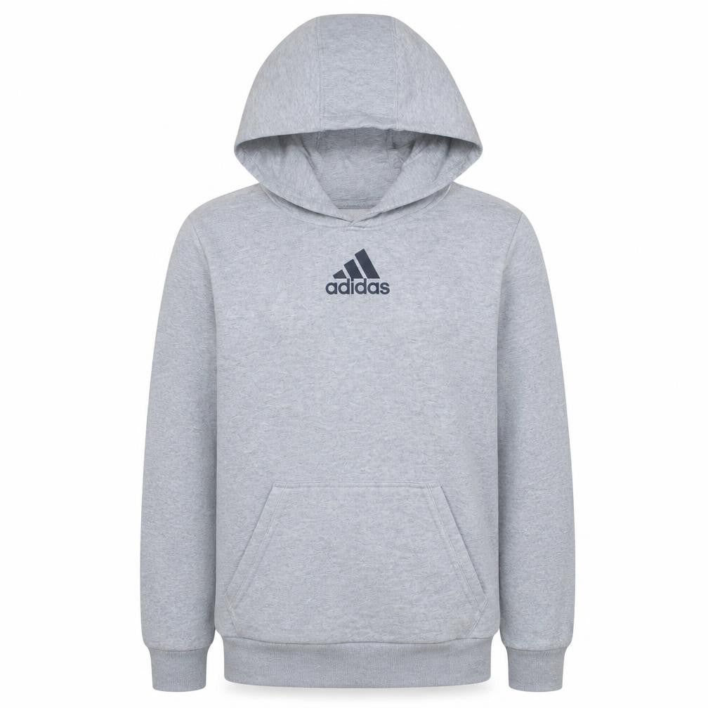 Adidas Men’s Grey Pullover Hoodie Size S Sports Logo Sweatshirt
