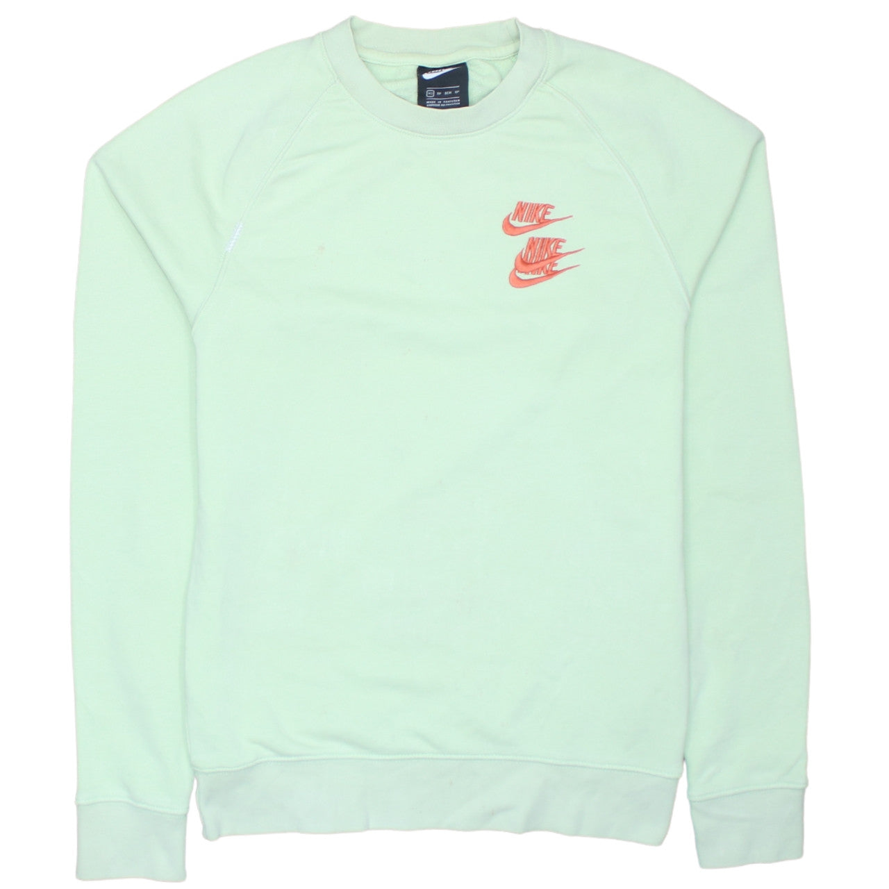 Nike Men's Green XS Pullover Sweatshirt with Embroidered Logo