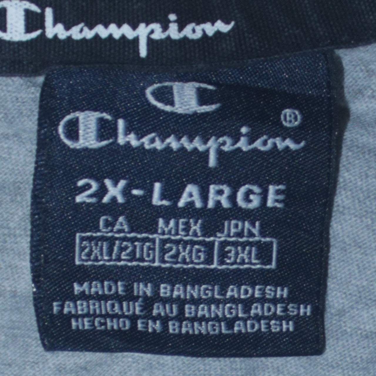 Champion Men's Grey 2XL Crew Neck Short Sleeve Cotton T-Shirt