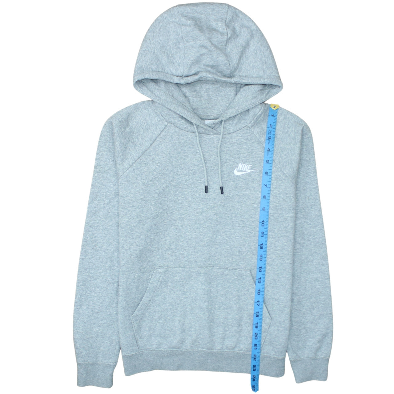 Nike Men's Grey Pullover Hoodie S Regular Fit Fleece Sportswear