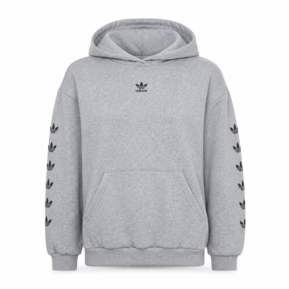 Adidas Women Grey Long Sleeve Pullover Hoodie Size 8