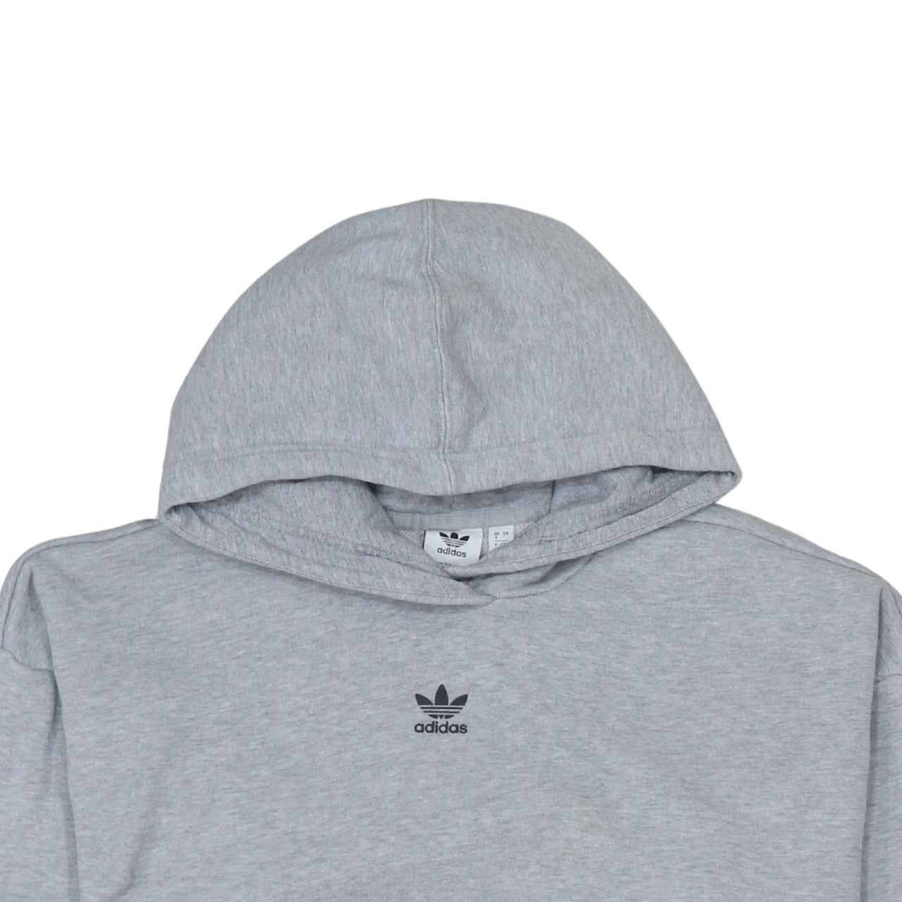 Adidas Women Grey Long Sleeve Pullover Hoodie Size 8