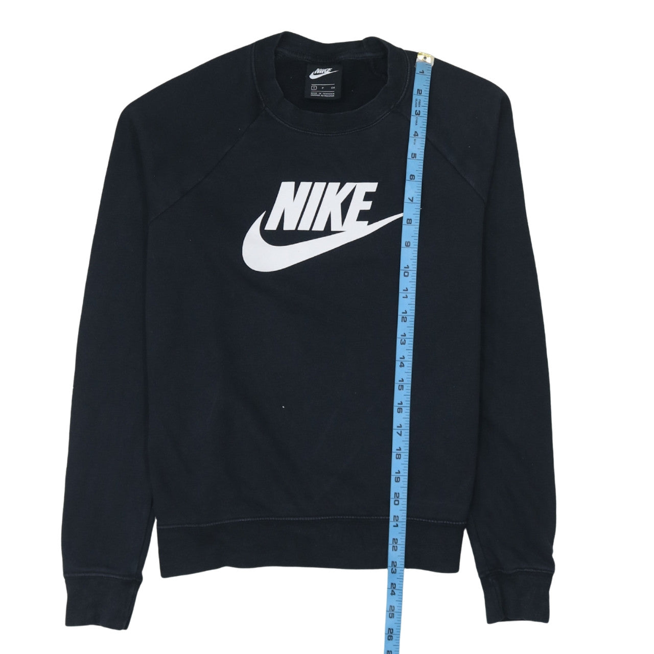 Nike Women's Black Small Pullover Sweatshirt with Logo Print