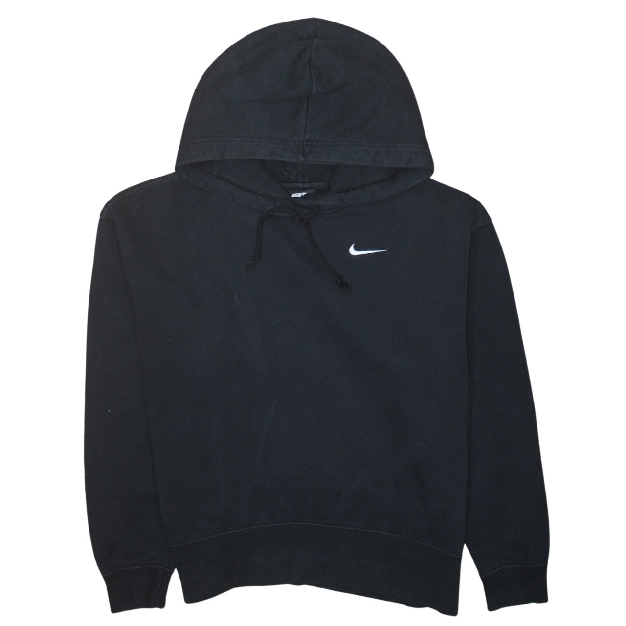Nike Women's Black Small Pullover Hoodie Cotton Blend Lined