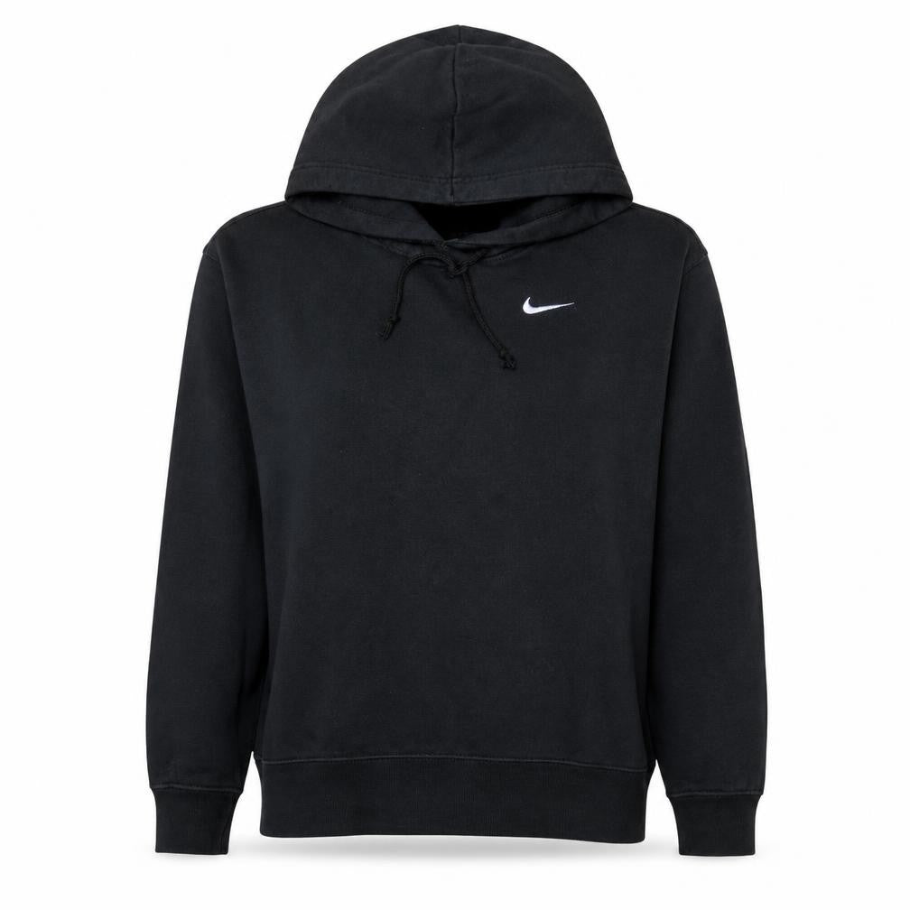 Nike Women's Black Small Pullover Hoodie Cotton Blend Lined