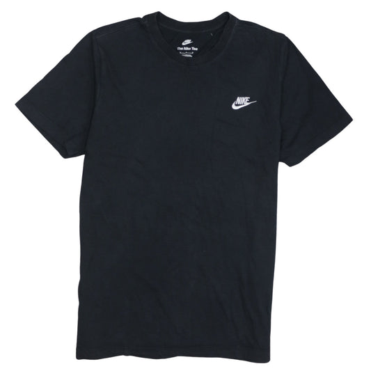 Nike Men's Black Crew Neck Short Sleeve Classic Cotton T-Shirt Size M