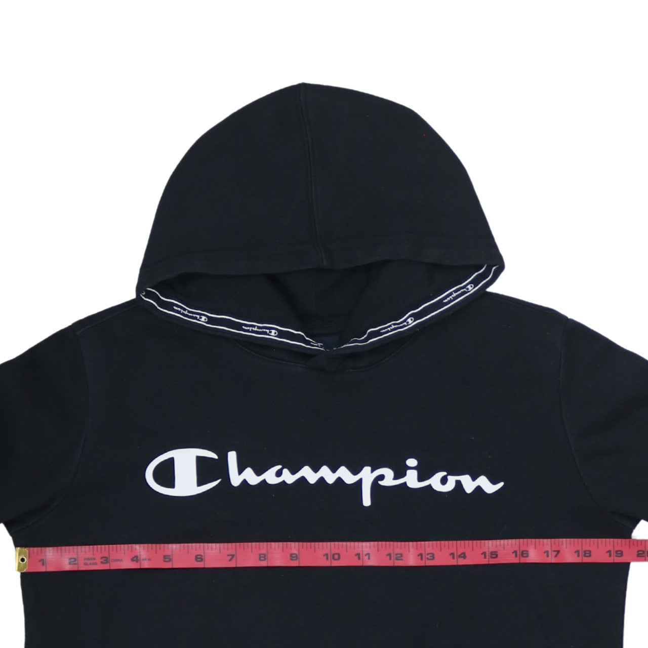 Champion Boys Black Pullover Hoodie Size 13-14 Years Cotton Blend