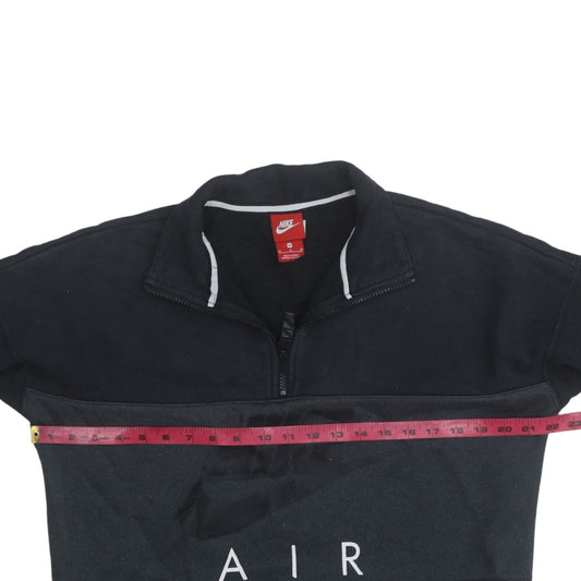 Nike Men's Black 1/2 Zip Air Logo Sweatshirt Size M