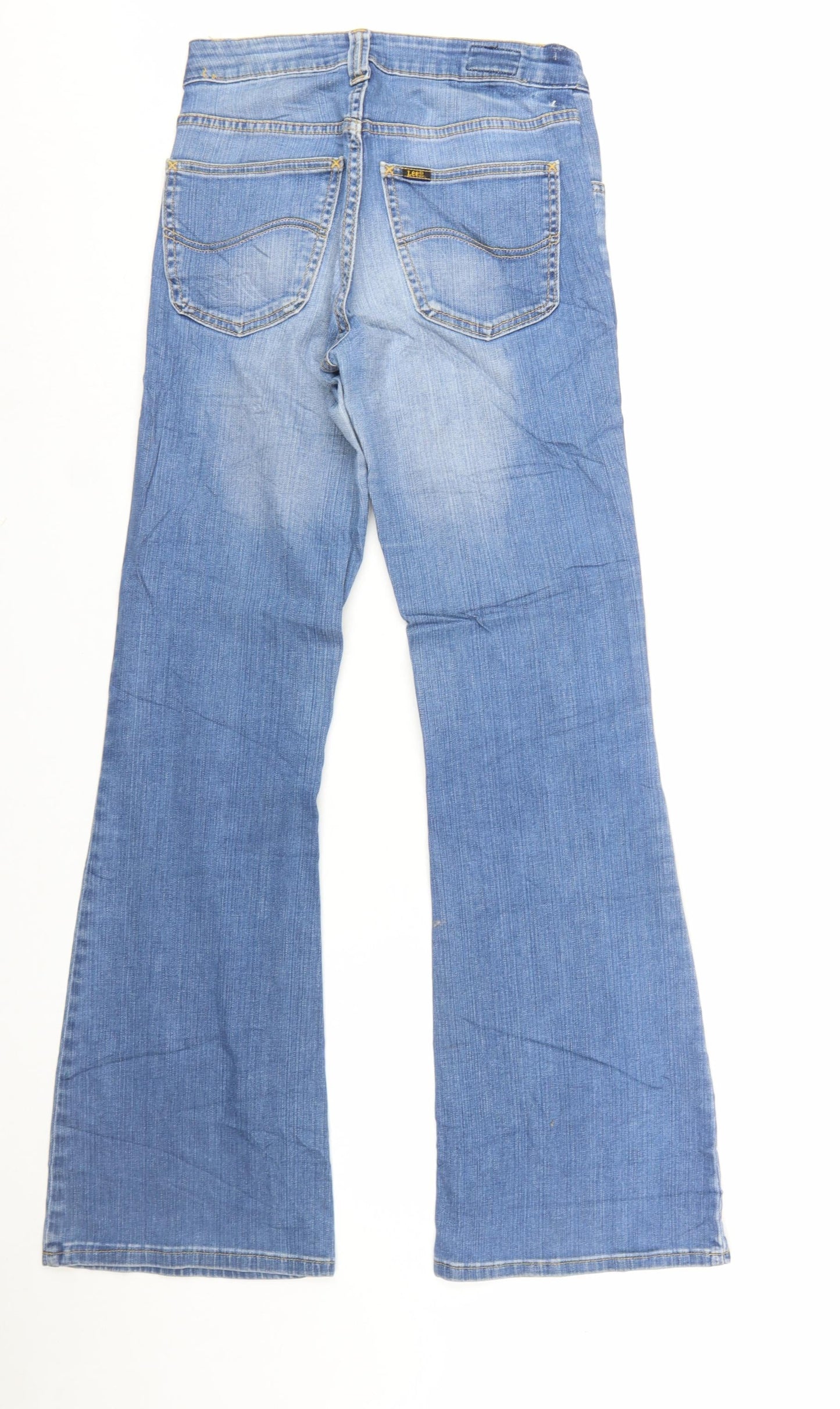 Lee Womens Blue Bootcut Stretch Denim Jeans Size 30 Regular