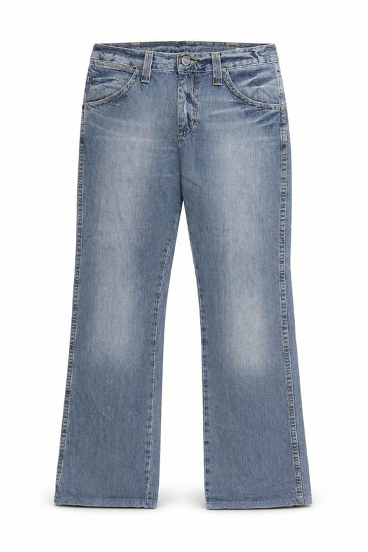 Wrangler Men Blue 30x32 Straight Leg Denim Jeans Dayton