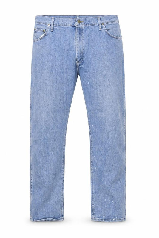 Wrangler Men's Blue Straight Jeans 42x32 Denim Classic Fit