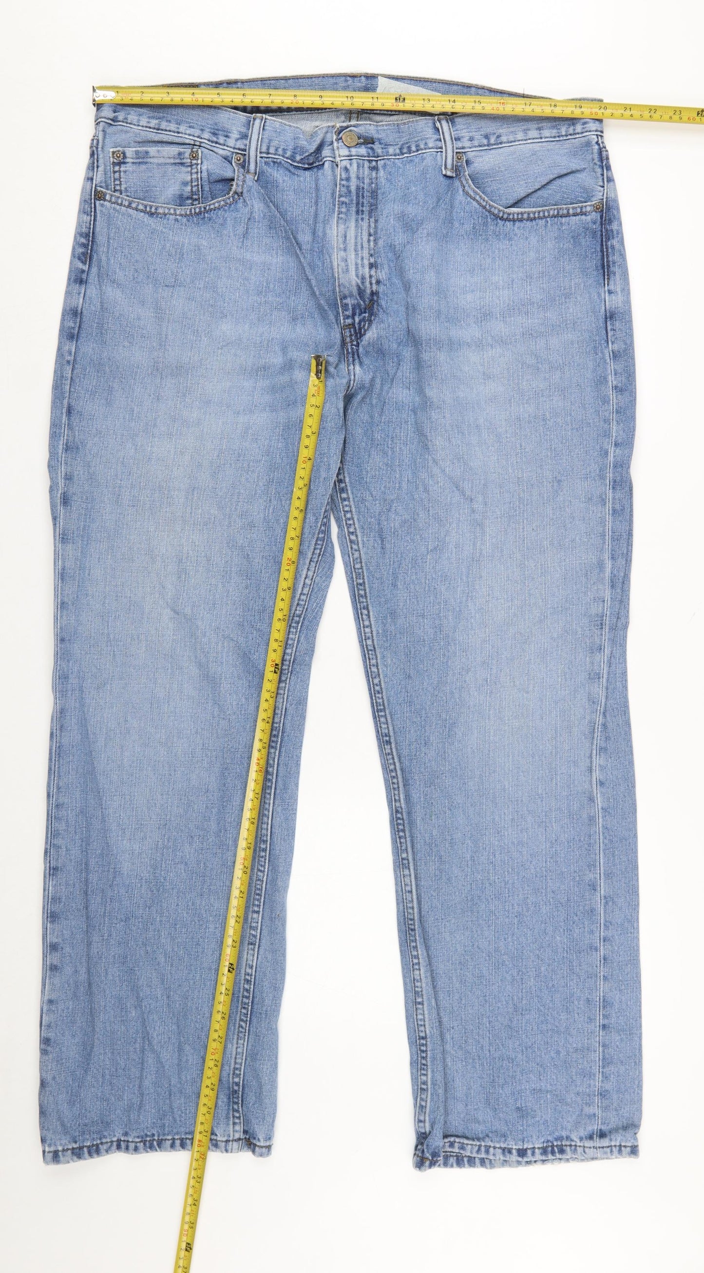 Levi Strauss Men's Blue 559 Regular Fit Straight Jeans W40 L30