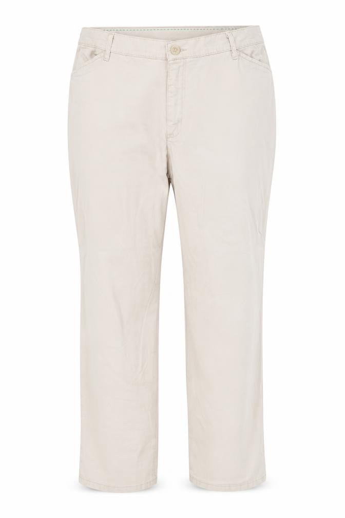 Lee Women’s Beige Chino Trousers Size 16 Relaxed Fit Cotton