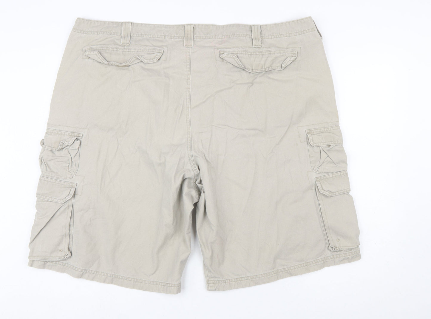 Lee Mens Beige Cargo Shorts Size 44 Regular Fit Cotton