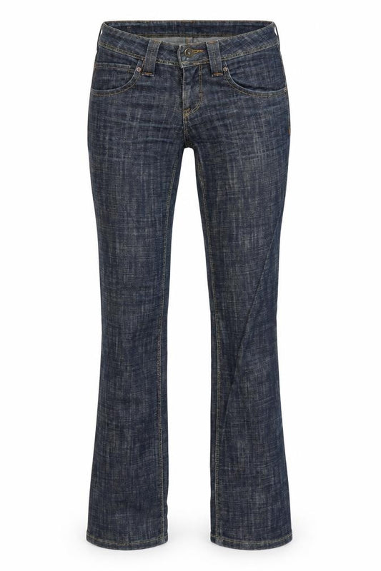 Lee Women Blue Straight Stretch Denim Jeans Size 10