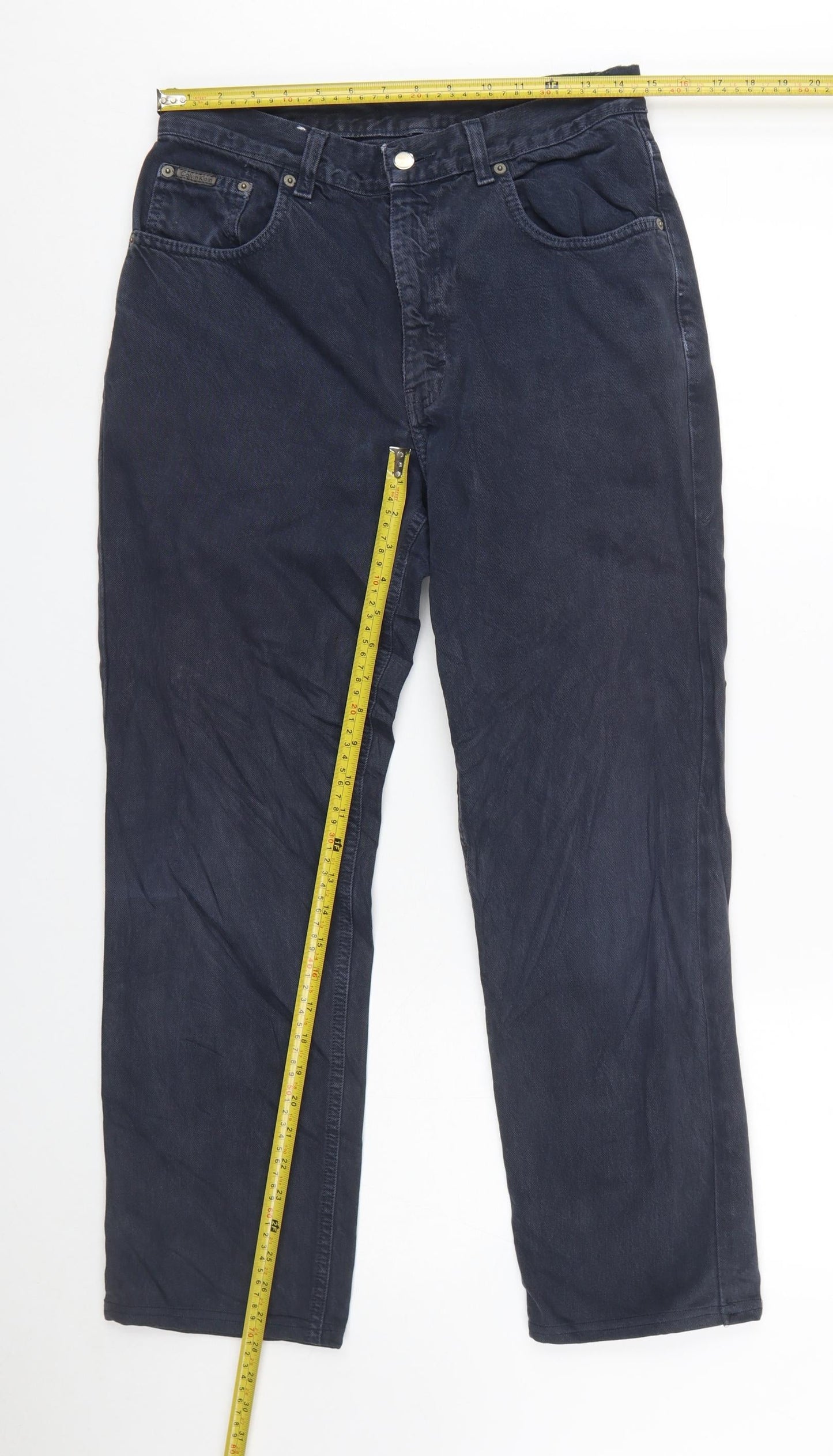 Calvin Klein Men Blue Straight Denim Jeans Size 30 Regular Fit