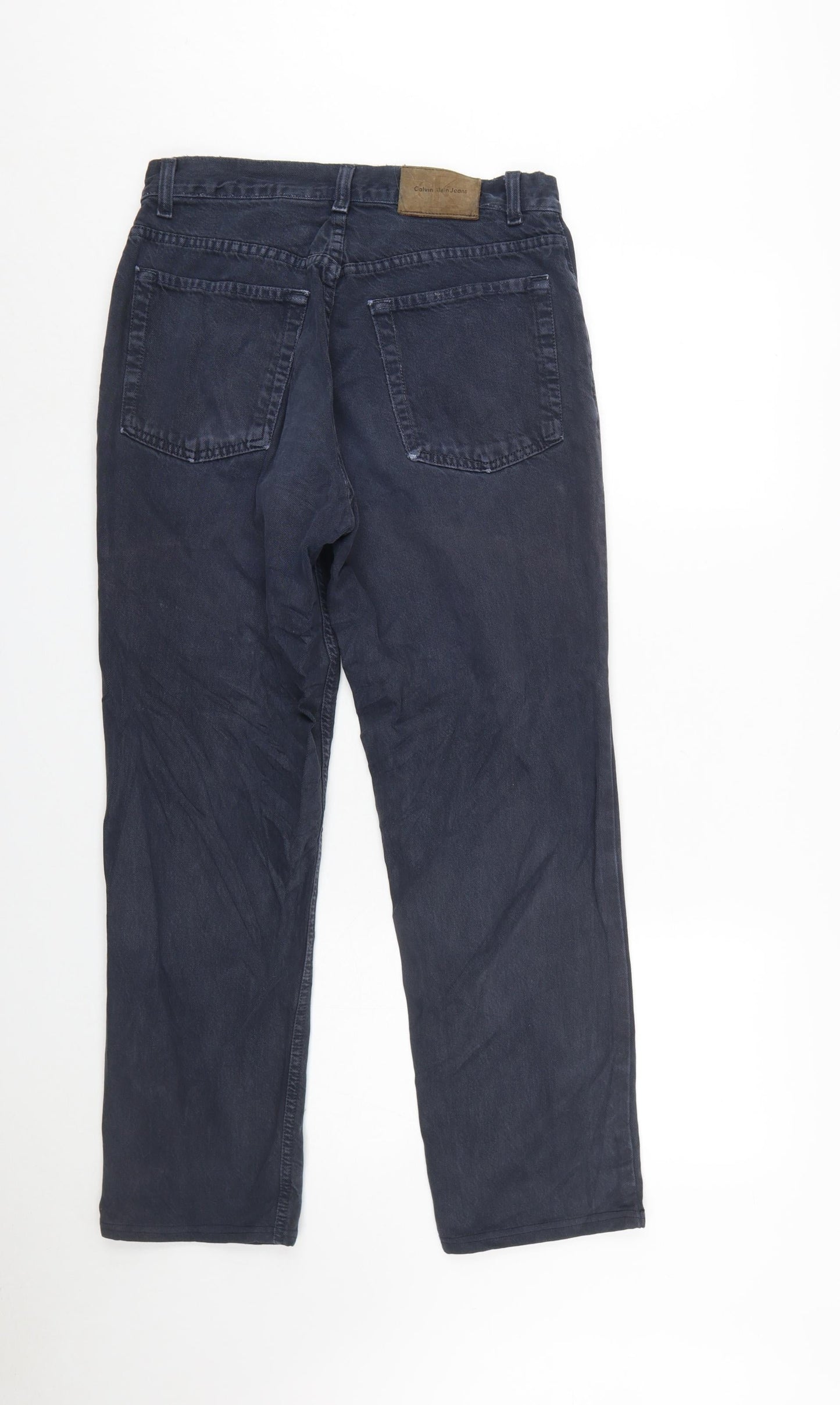 Calvin Klein Men Blue Straight Denim Jeans Size 30 Regular Fit
