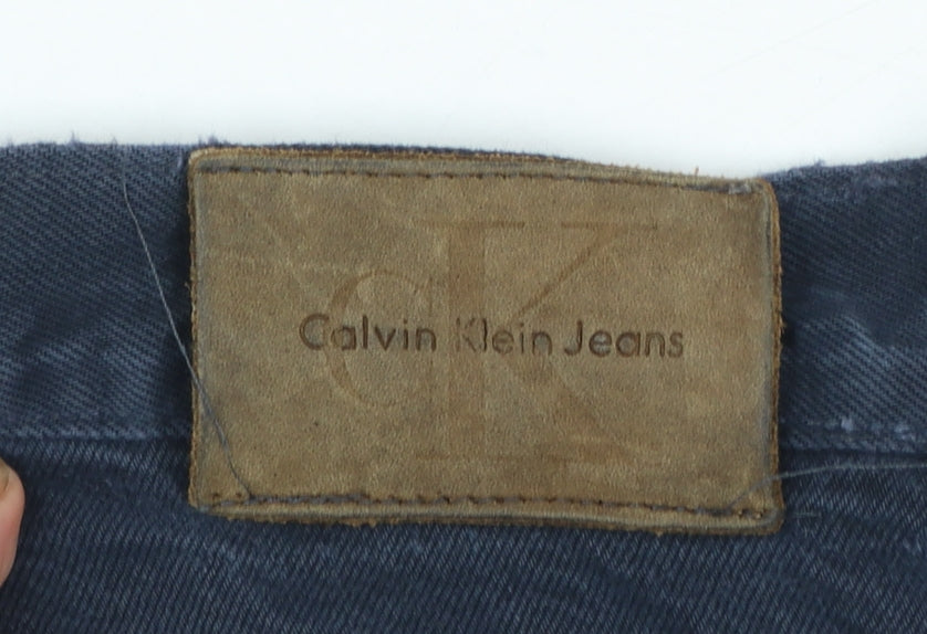 Calvin Klein Men Blue Straight Denim Jeans Size 30 Regular Fit