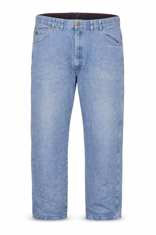 Wrangler Men Blue Denim Regular Straight Jeans 46x30 Big & Tall