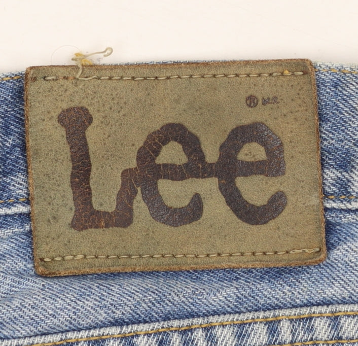 Lee Men's Blue Regular Fit Denim Jeans 32W 32L Retro Style