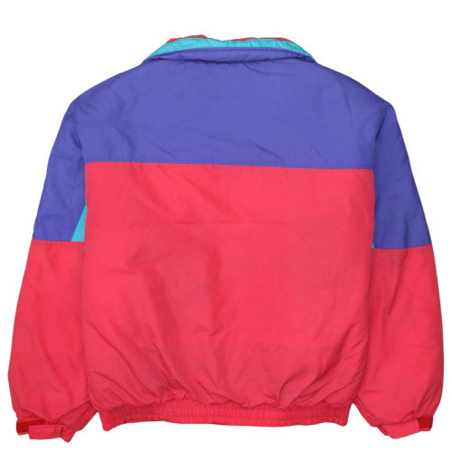 Columbia Mens Red Blue Colourblock Windbreaker Jacket L