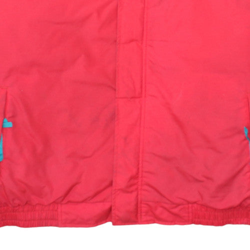 Columbia Mens Red Blue Colourblock Windbreaker Jacket L