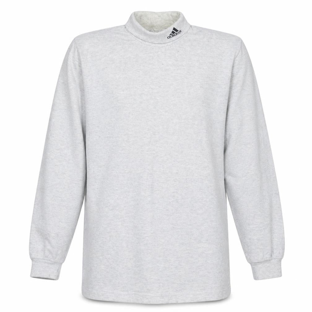 Adidas Men's Grey Roll Neck Long Sleeve Sweatshirt Size S