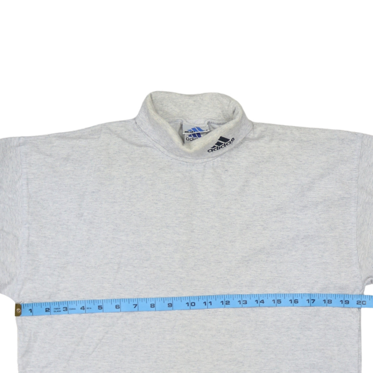 Adidas Men's Grey Roll Neck Long Sleeve Sweatshirt Size S