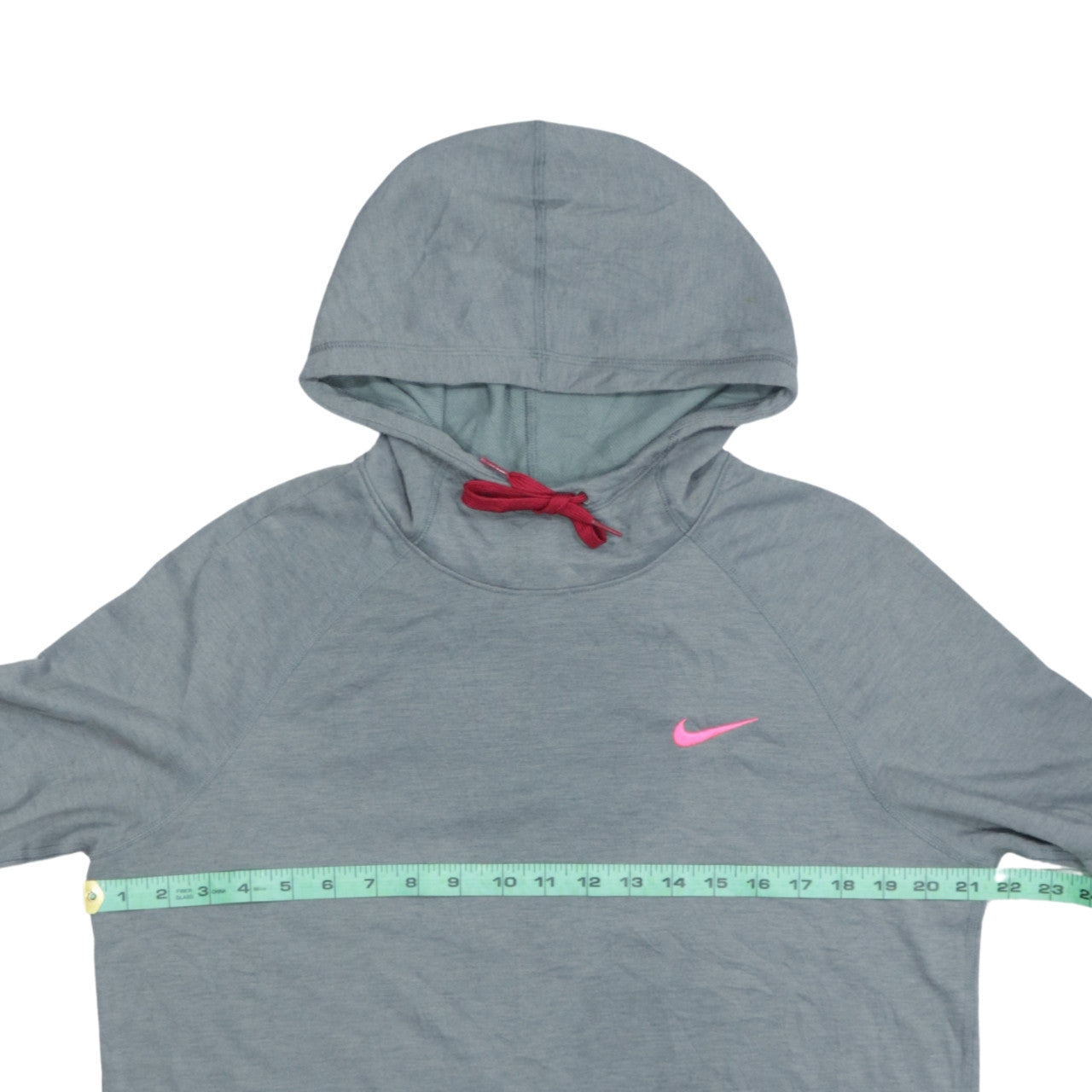 Nike Womens Grey Dri-FIT Pullover Hoodie Size L Long Sleeve