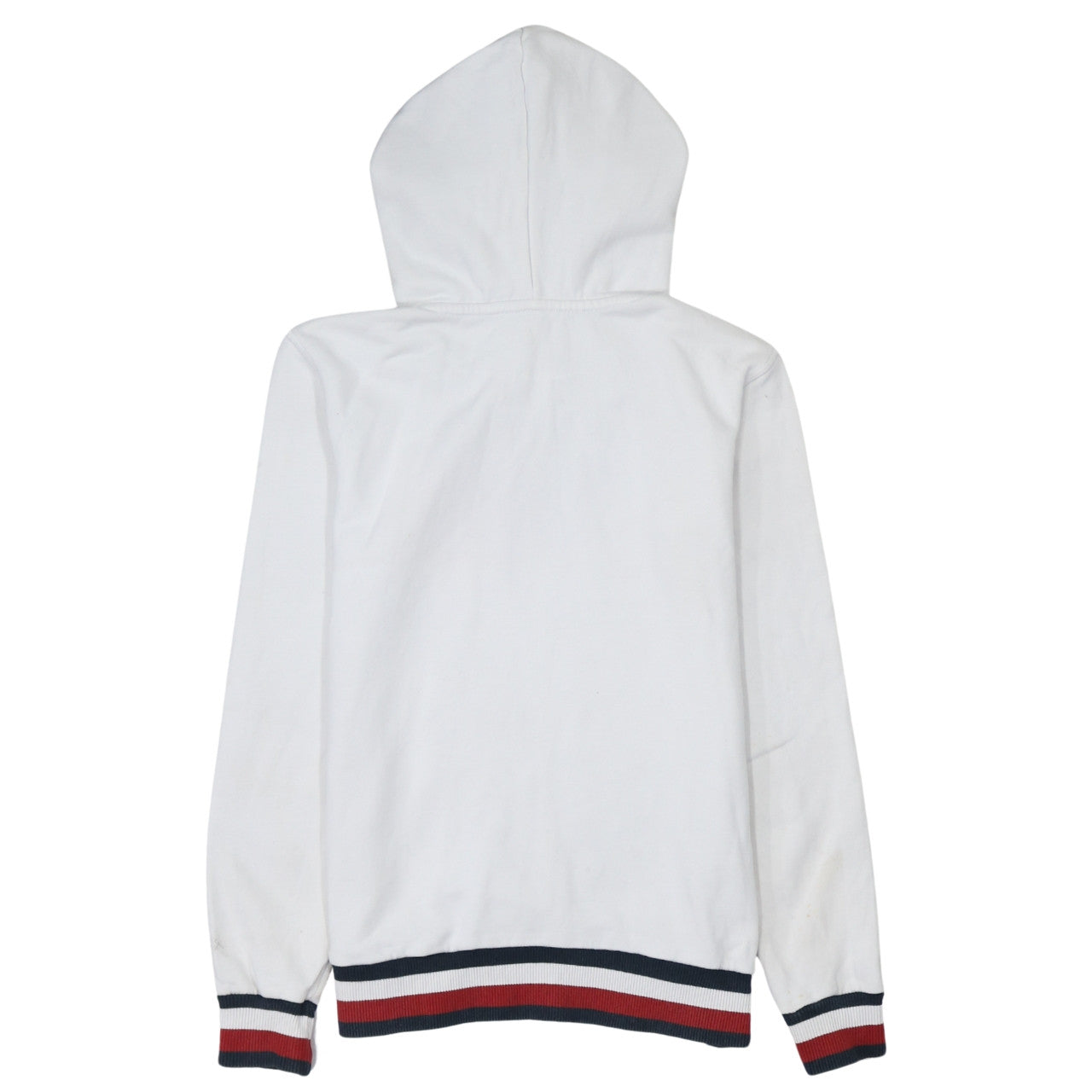 Tommy Hilfiger Womens White XXS Pullover Hoodie with Logo Design