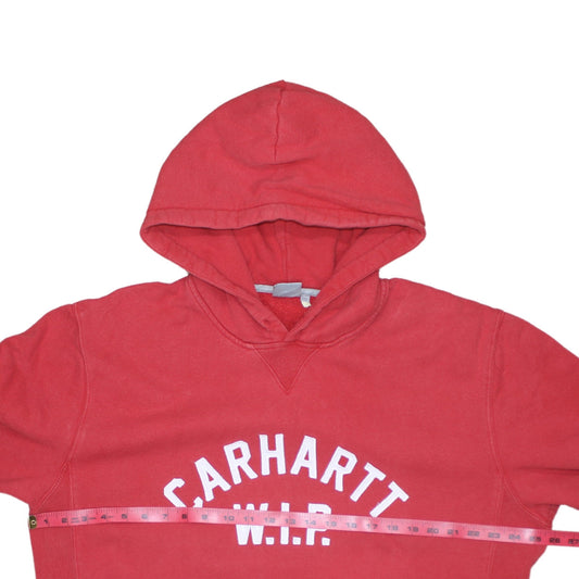 Carhartt WIP Men's Red 2XL Pullover Hoodie Fleece Sweatshirt