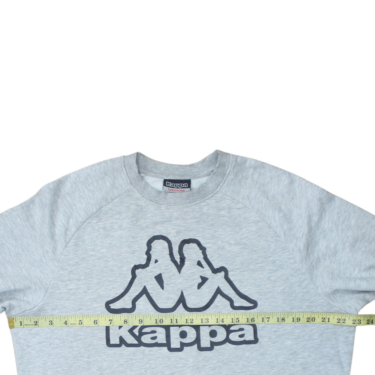 Kappa Mens Grey Logo Pullover Sweatshirt Medium Regular Fit