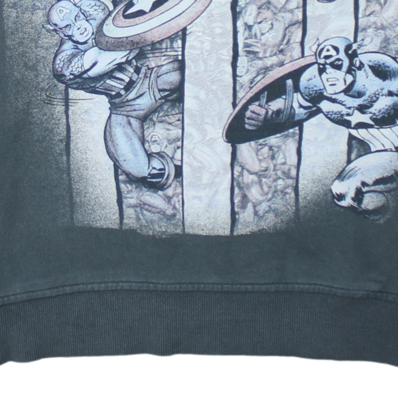 Cedar Wood State Men’s Grey Captain America Comic Sweatshirt L